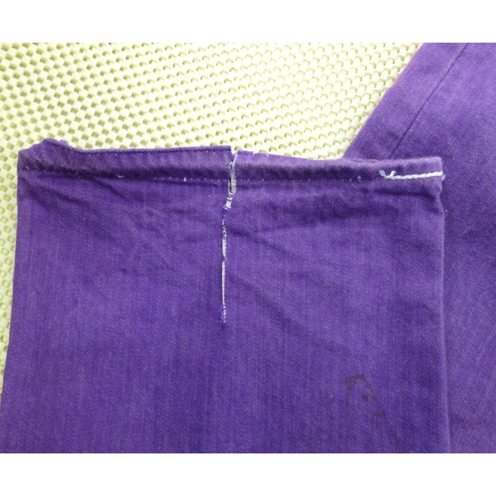 Levis 501 Purple Button Fly Straight-Leg Jeans W36 L30 Vintage Denim Pants *LEGS - Picture 4 of 12